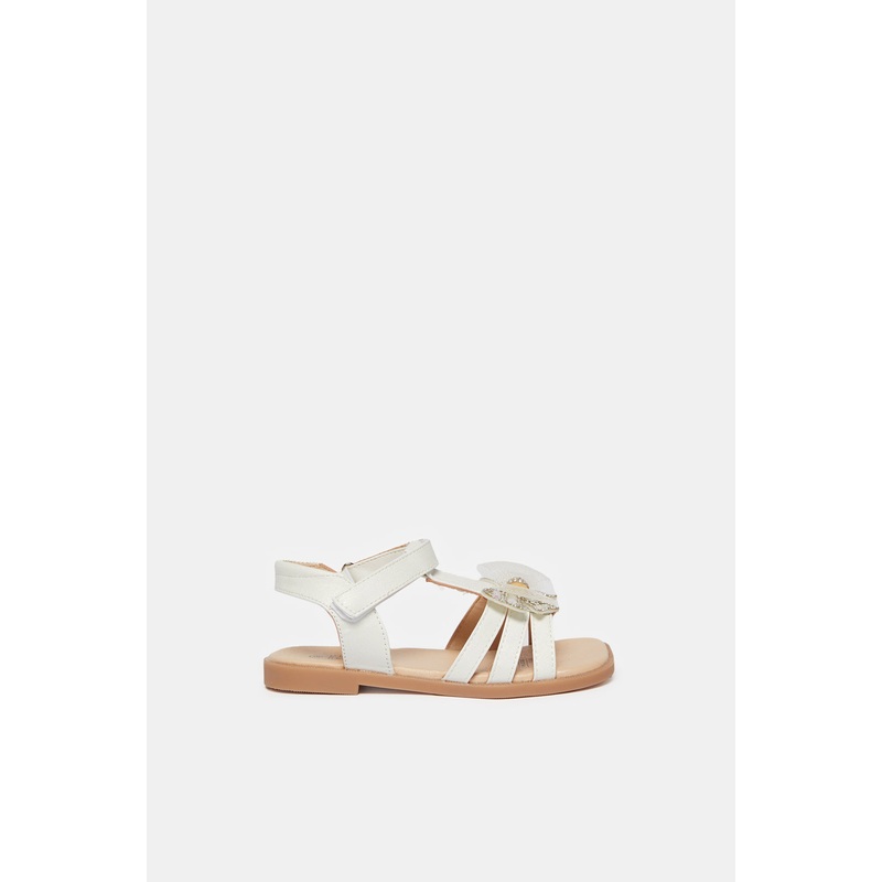 Girls White Bow Sandal|EU25|EU26|EU27|EU28|EU29|EU30