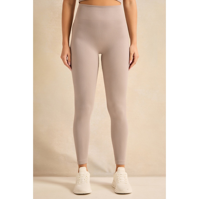 Women Beige Active Legging|Small|Medium|Large
