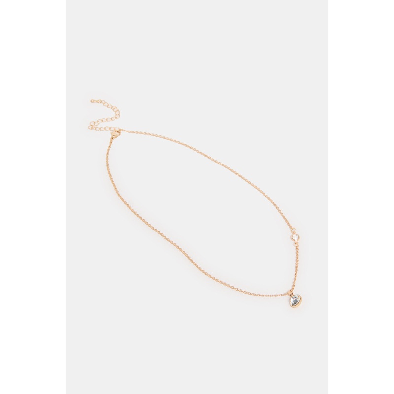 Women Gold Necklace And Earring Set (2 Piece)
