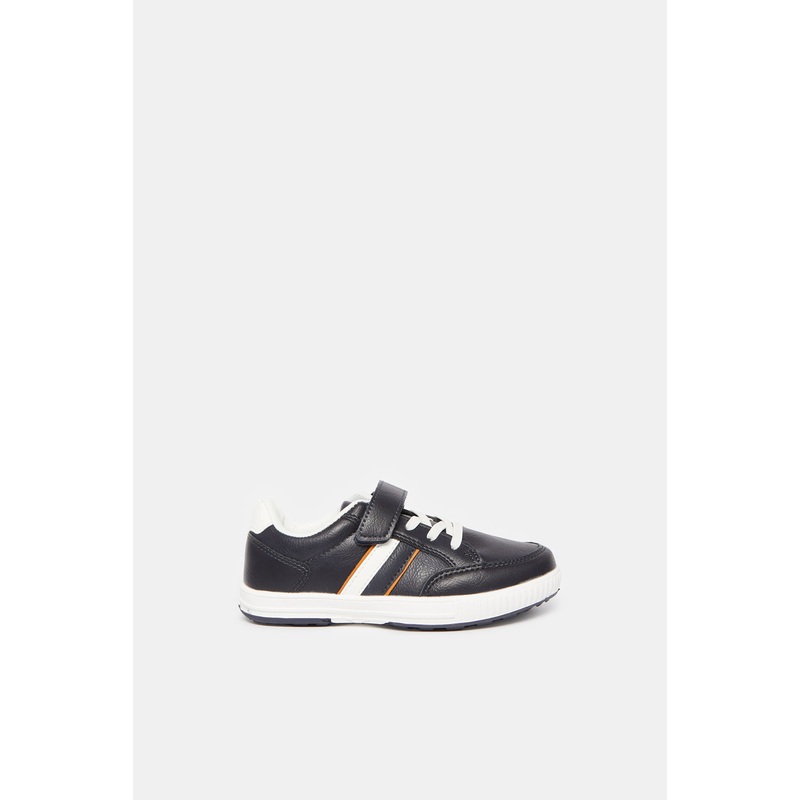 Boys Navy Striped Sneakers|EU25|EU26|EU27|EU28|EU29|EU30|EU31|EU32