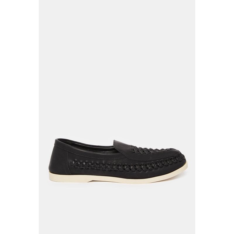 Men Black Woven Loafer|EU40|EU41|EU42|EU43|EU44|EU45