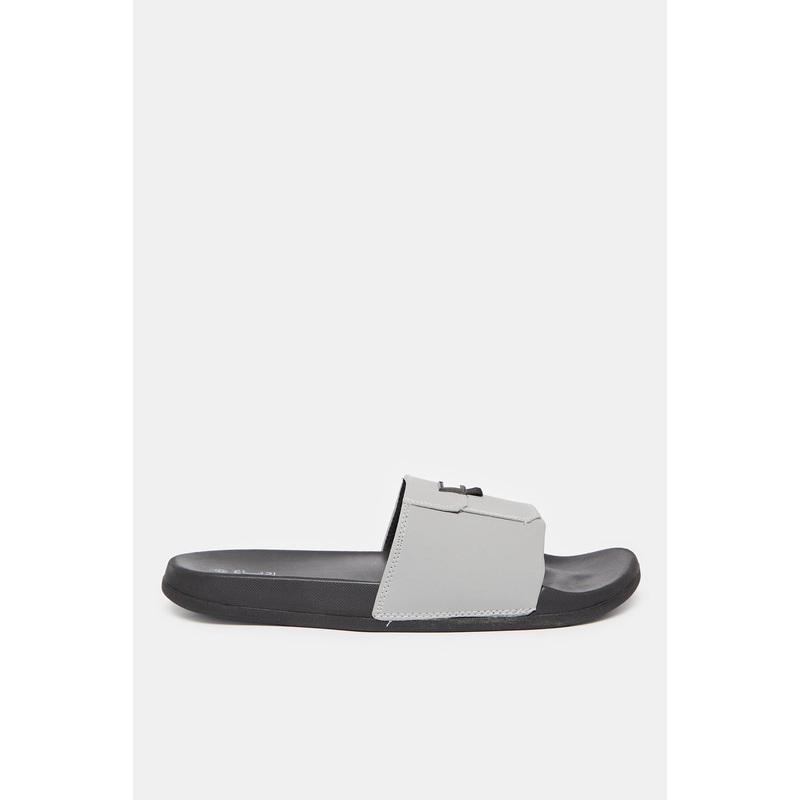 Men Grey Pocket Slides|EU40|EU41|EU42|EU43|EU44|EU45