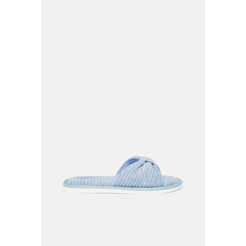 Women Blue Embellished Slipper