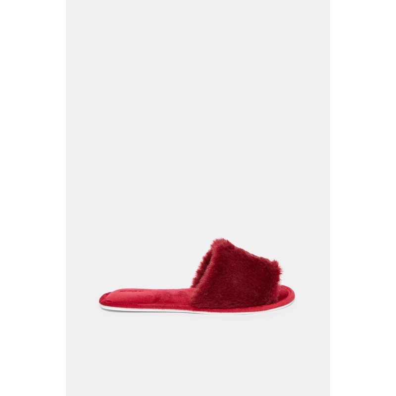 Women Burgundy Classic Slipper