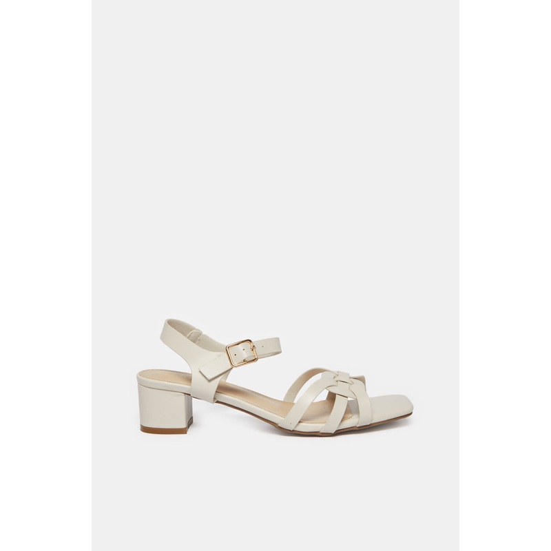Women White Strappy Sandal|EU36|EU37|EU38|EU39|EU40|EU41