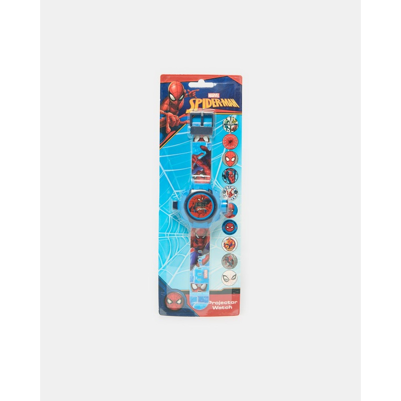 Boys Blue and Red Spider Man Projector Watch
