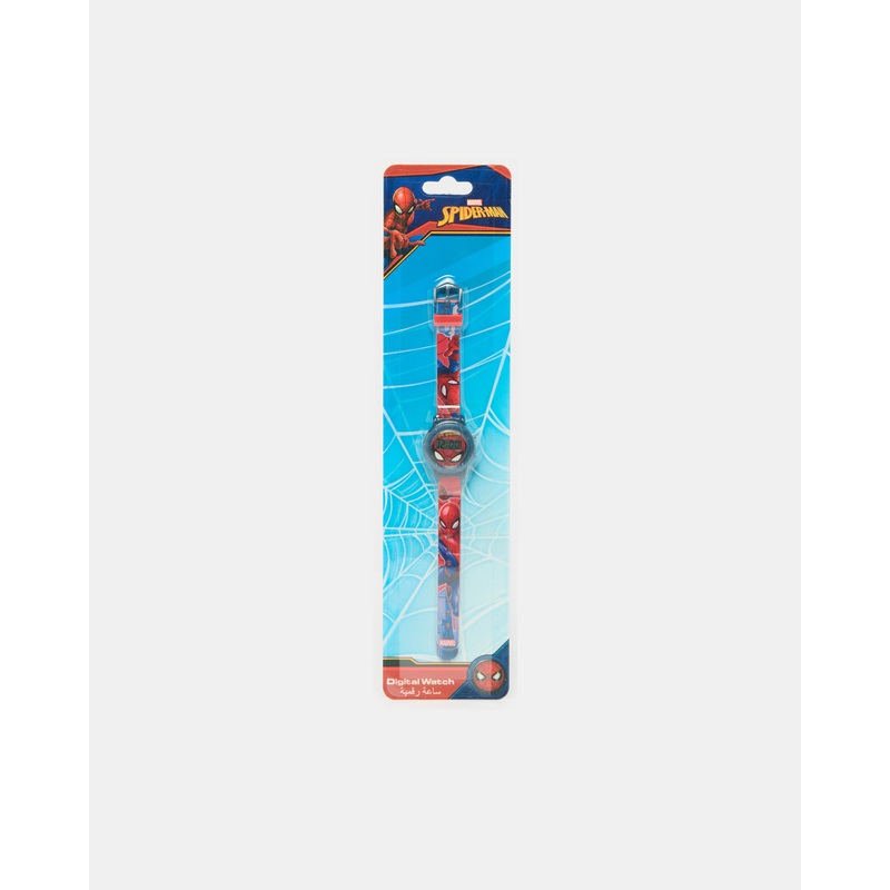 Boys Navy And Red Spider Man Digital Watch