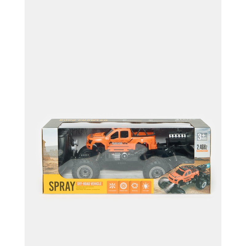Boys Orange Racers RC Car With Remote Control (2 Piece)