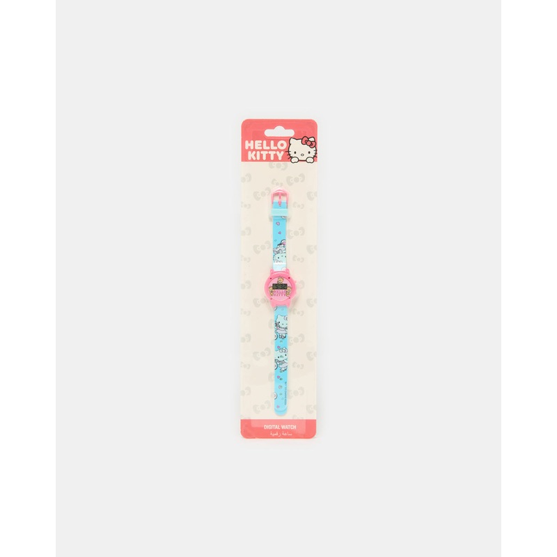 Girls Blue Hello Kitty Digital Watch