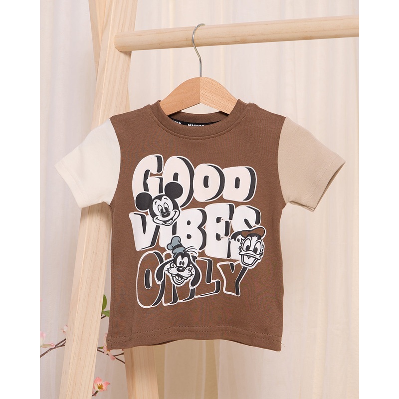 Infant Boys Stone Good Vibes Mickey T-Shirt