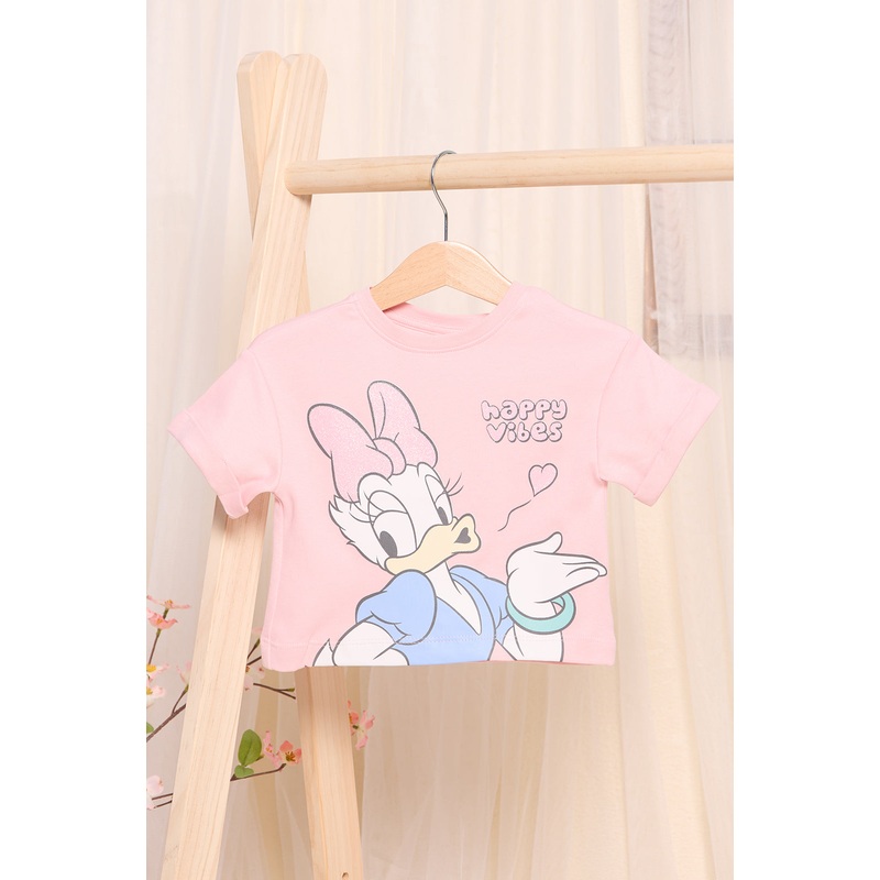 Infant Girls Pink Printed T-Shirt
