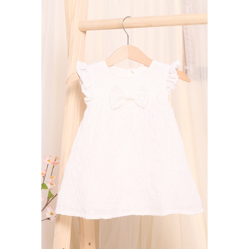 Infant Girls White Embellished Dress