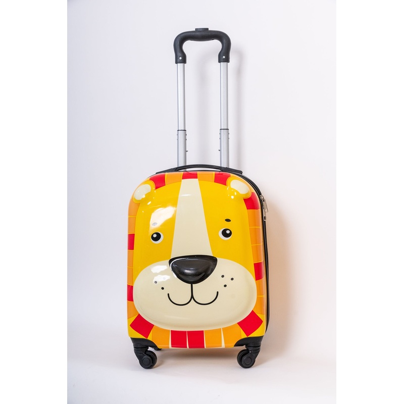Yellow Lion Hard-Sided Kids Trolley Bag (18Inch)