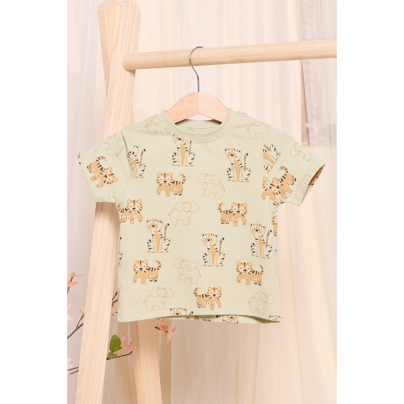 Infant Boys Green Elephant T-Shirt
