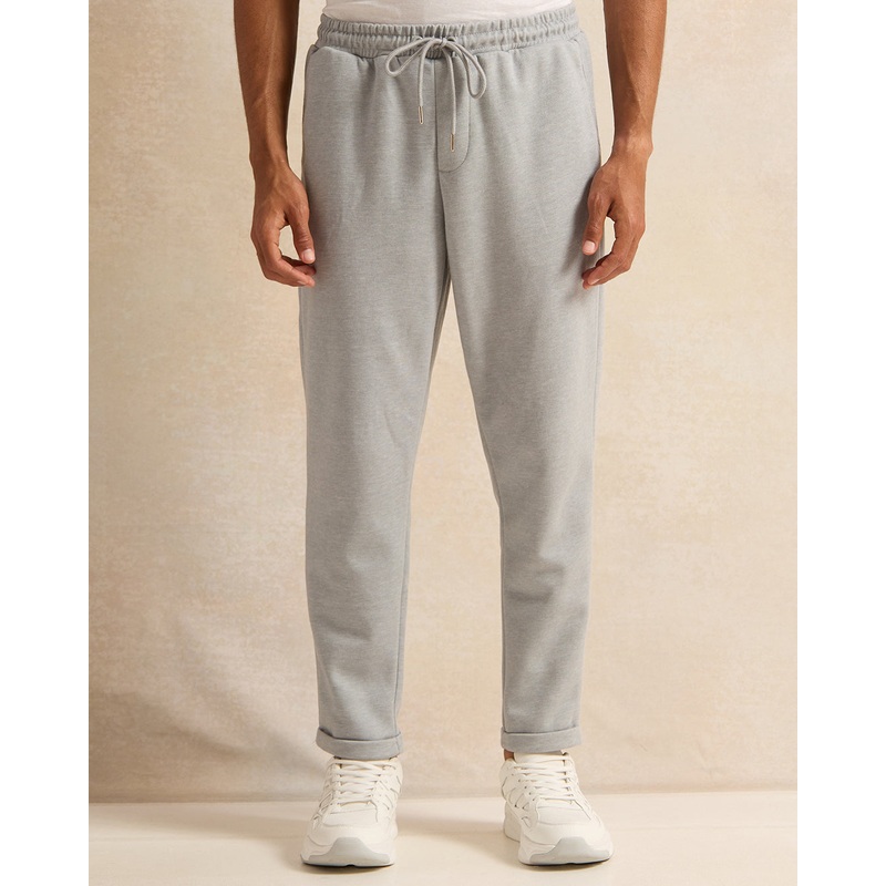 Men Grey Plain Track Pants|Small|Medium|Large|X-Large|XX-Large