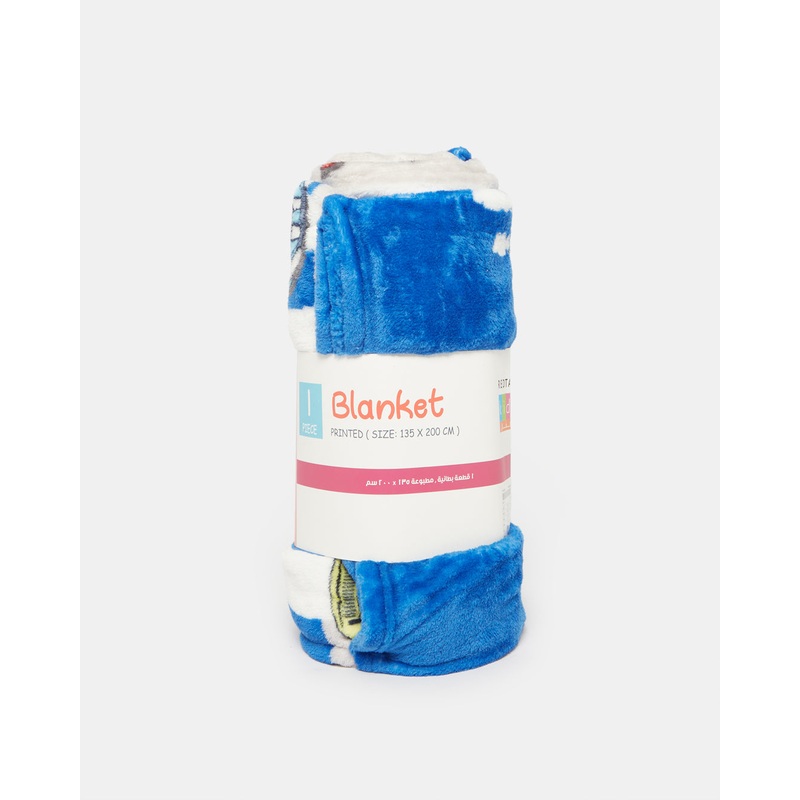 Blue Printed Kids Blanket
