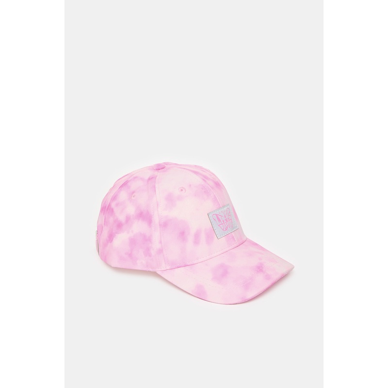 Girls Pink Embellished Cap