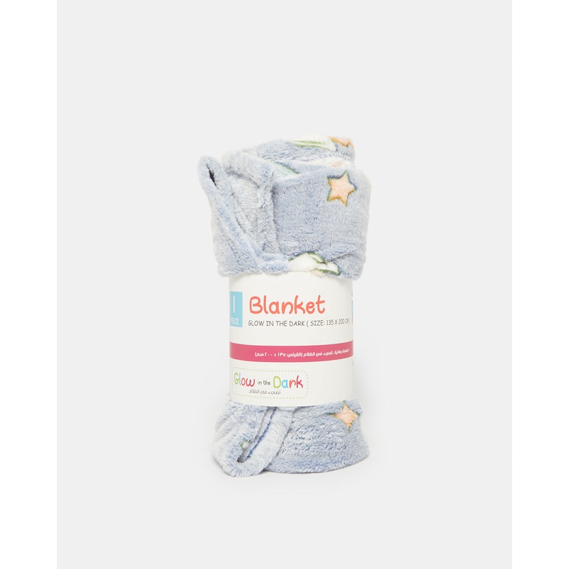 Grey Printed Kids Blanket