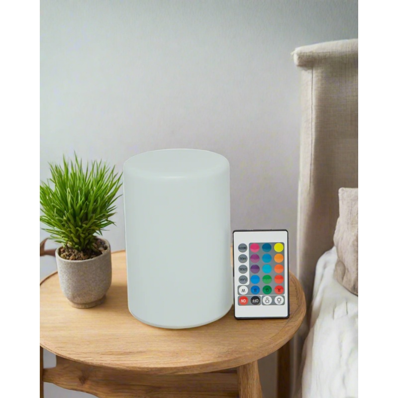 White Remote Control Lamp