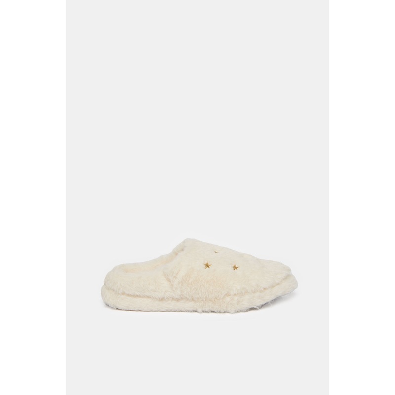 Women Beige Closed Toe Slipper