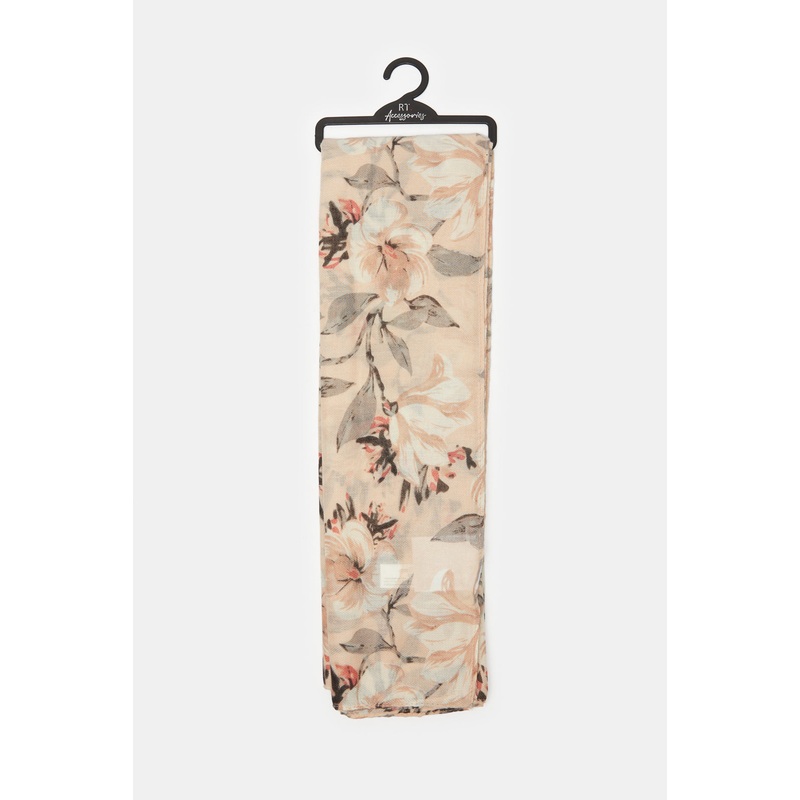 Women Beige  Printed Scarf
