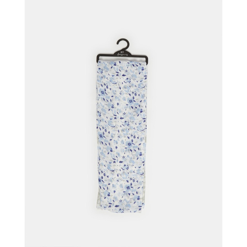 Women Blue Printed Scarf