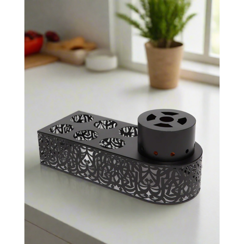 Black Serving Tray (2 Piece)
