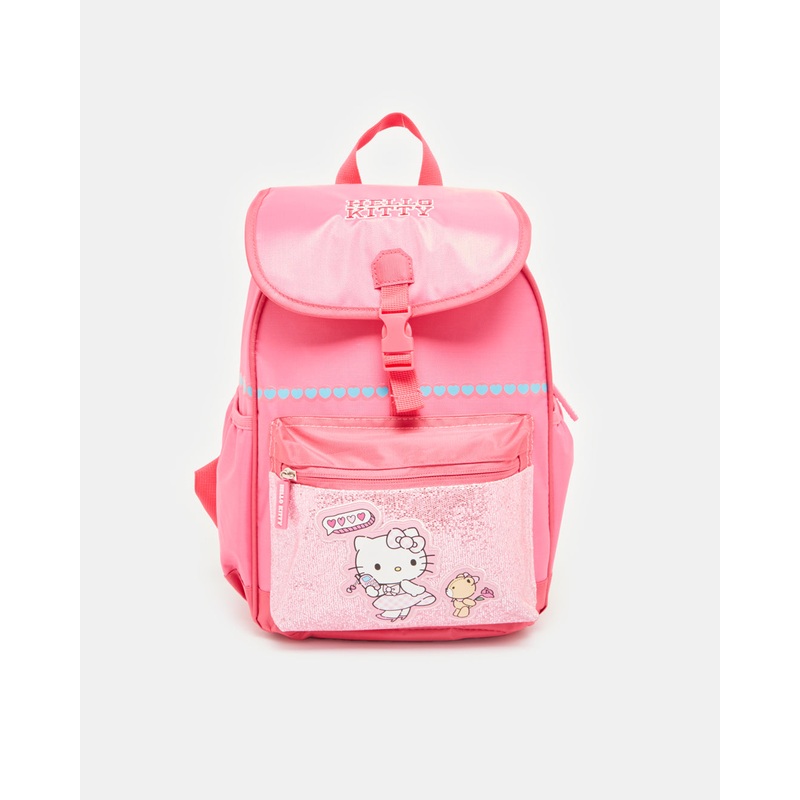 Girls Pink Printed Backpack|Default Title