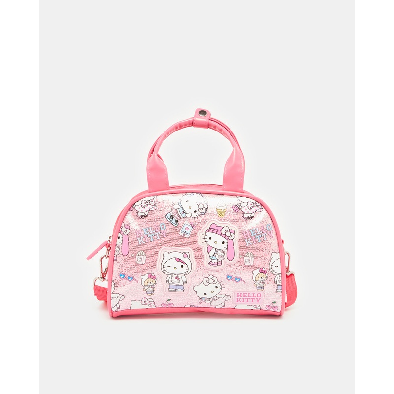 Girls Pink Printed HandBag|Default Title