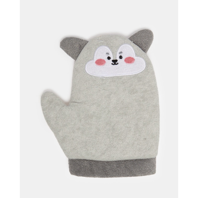Grey Shower Gloves Set (Pack of 2)