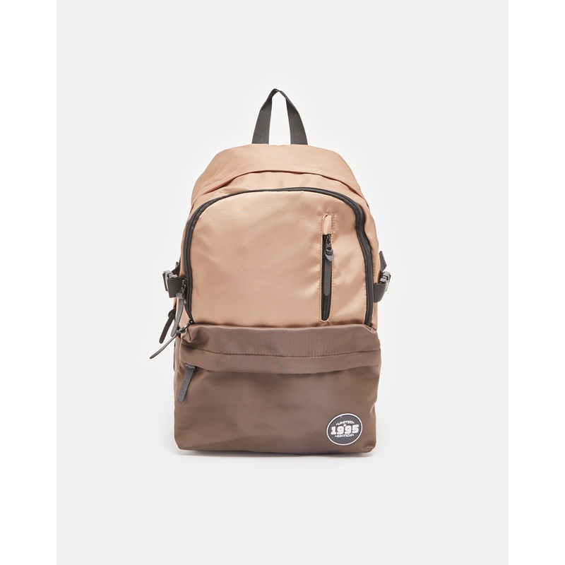 Men Beige Spacious Backpack