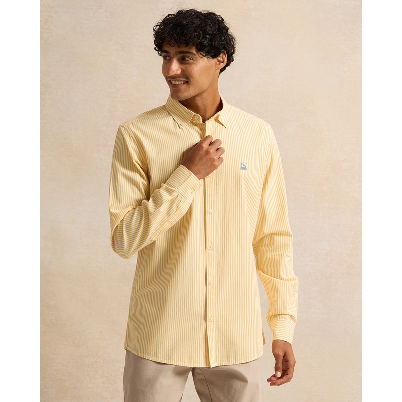 Men Yellow Striped Shirt|Small|Medium|Large|X-Large|XX-Large