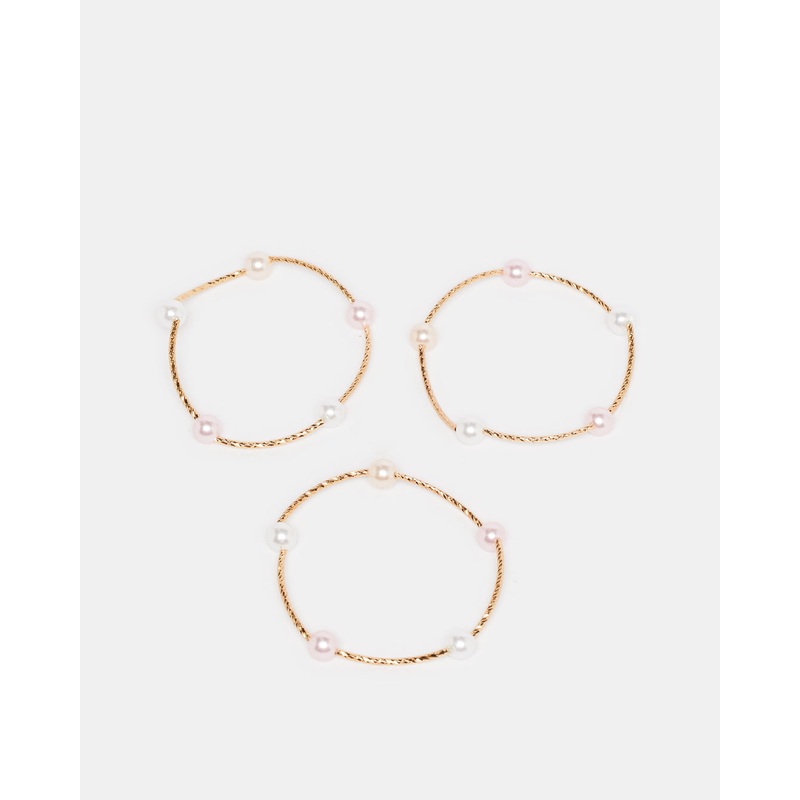 Women Gold Embellished Bracelets Set Of (3 Piece)