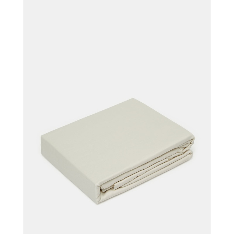 Ivory Cotton Fitted Sheet (King Size)