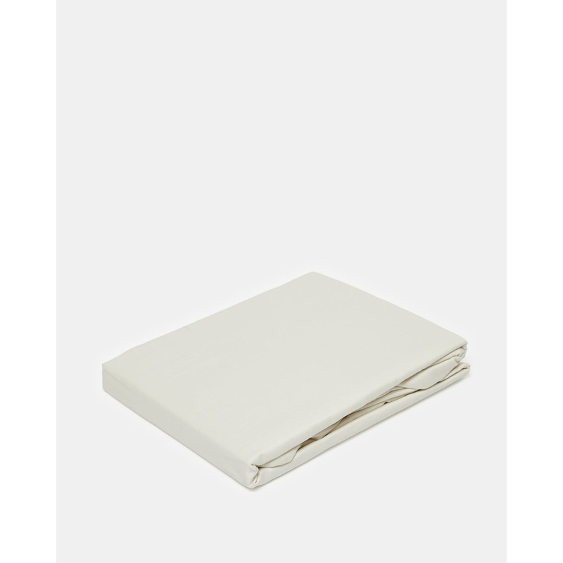 Ivory Cotton Fitted Sheet (Single Size)