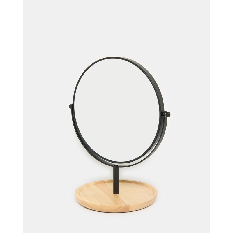 Matte Black Double Sided Mirror