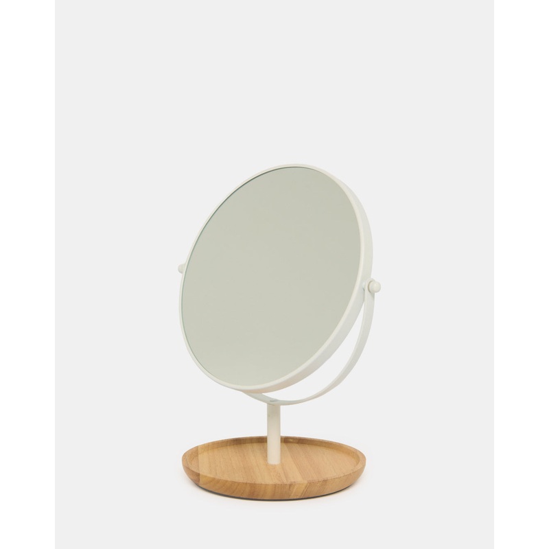 Matte White Double Sided Mirror