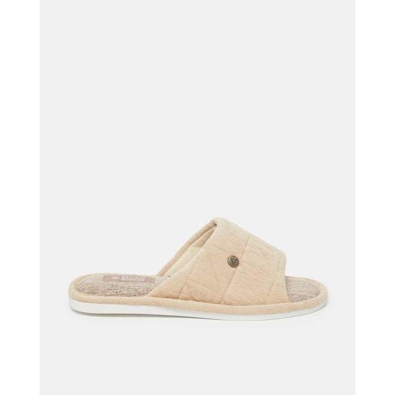 Men Beige Solid Slippers|Small|Medium|Large