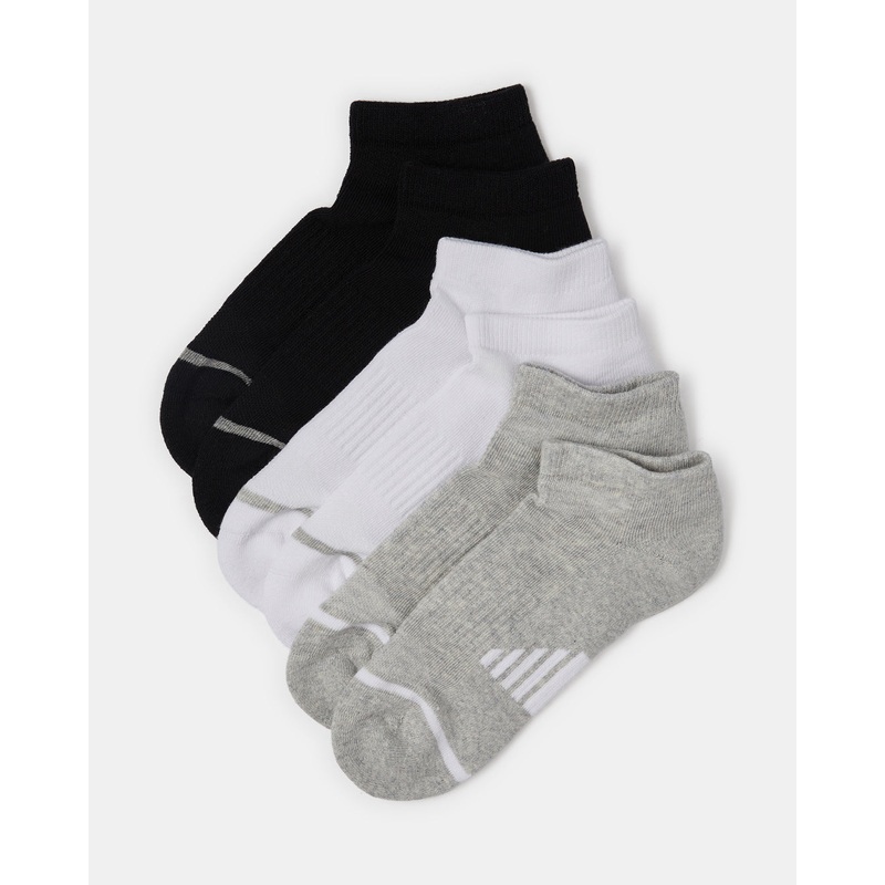 Senior Boys Assorted Ankle Half Terry Sock (3 Pairs)