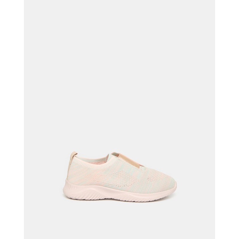 Senior Girls Beige Slip-On Shoes