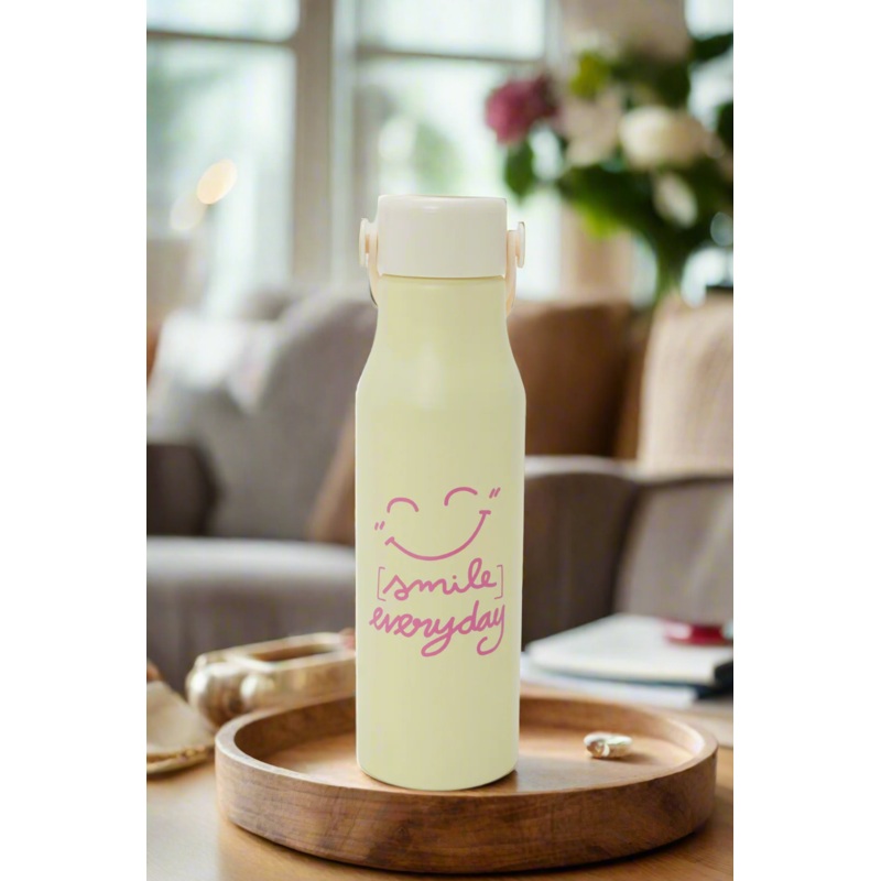 Yellow Smile Everyday Drink Bottle (600ml)
