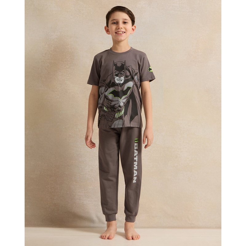 Boys Grey Batman Pajama Set (2 Piece)