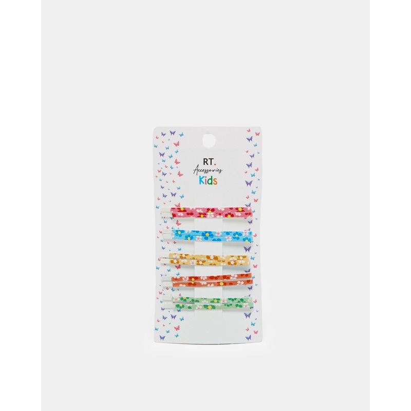 Girls Assorted Embellished Hair Clip Set (Pack of 10)