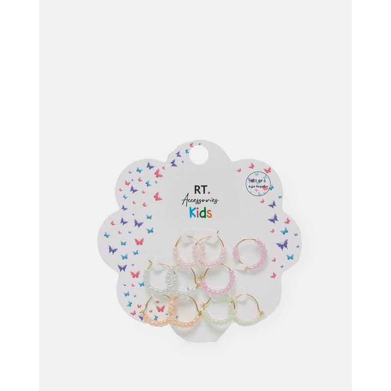 Girls Assorted Studs Set (5 Pairs)