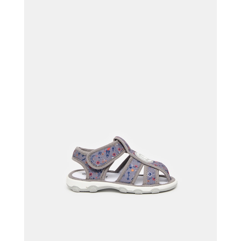Infant Boys Grey Sounded Sandals