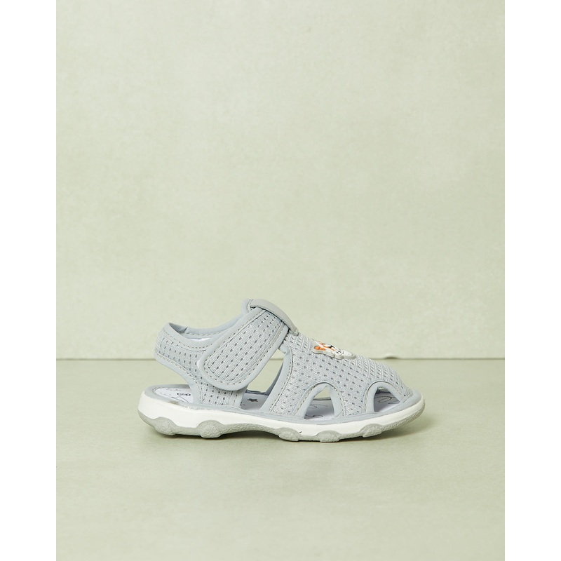 Infant Boys Grey Sounded Sole Sandal