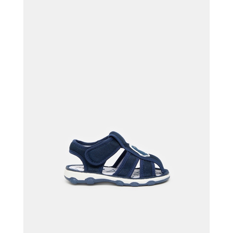 Infant Boys Navy Sounded Sandals