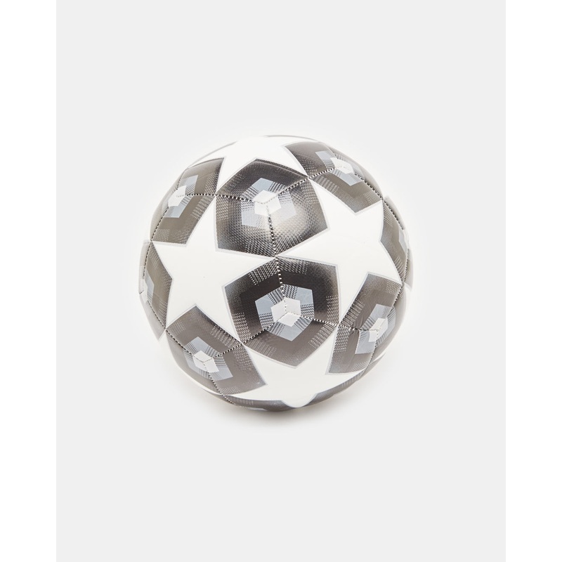 White And Black Print Football