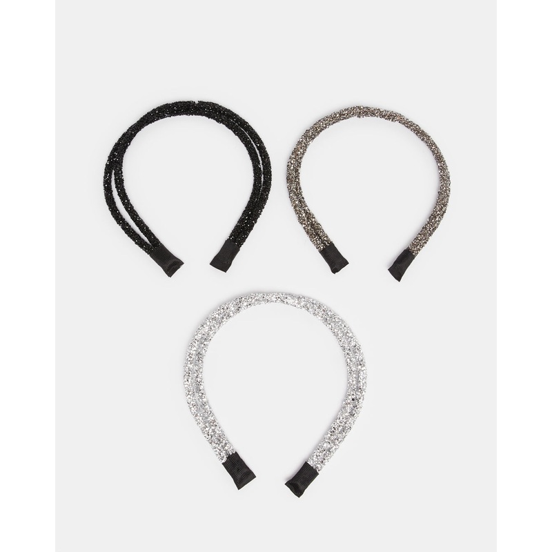 Women Assorted Solid Headband Set (Pack of 3)