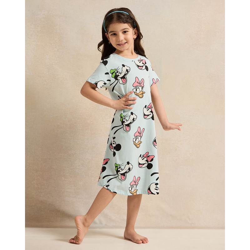 Girls Blue Minnie Mouse Nightshirt